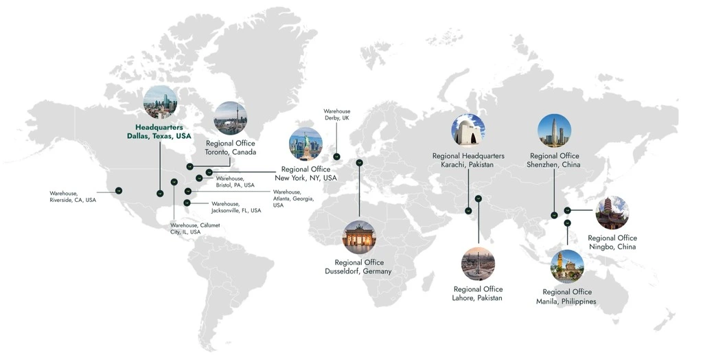 Utopia Brands Locations on World Map